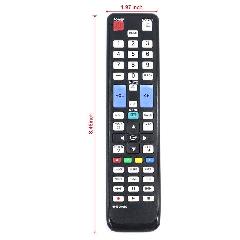Vinabty BN59-00996A Replaced Remote Controller fit for Samsung Tv LN32C540 LN37C530 LN40C530 LN46C530 LN46C540 LN52C530 PL50C530 PN50C530 PN50C540 PN58C540 PN63C540 UN22C4000 UN26C4000 UN32C4000 BN59-00857A - Image 3